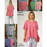 Maglierie&Felpe(D) Genere Donna Estate Made in Italia Tempo libero Vari Colori Curvy(taglie forti) Scozzese — foto 1