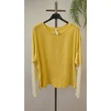 T-Shirt & Top(D) Genere T-Shirt Donna Primavera/Estate Made in Italia Quotidiano Vari Colori Standard Monocromo — foto 3