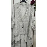 Camicie(D) Genere Camicetta Camicia Casual Donna Primavera/Estate Made in Italia Tempo libero Colori Casuale Curvy(taglie forti) Stampata Viscosa — foto 3