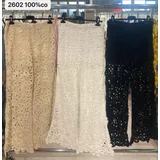 Pantaloni palazzo in pizzo all'uncinetto 100% cotone — foto 4
