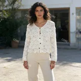 Cardigan elegante in pizzo — foto 1