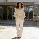 Cardigan elegante in pizzo — foto 3