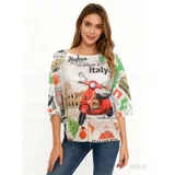 Pullover Pullover Donna Primavera/Estate Made in Italia Tempo libero Vari Colori Standard Stampata — foto 1