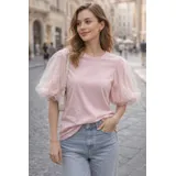T-Shirt & Top(D) Genere T-Shirt Donna Primavera/Estate Made in Cina Tempo libero Vari Colori Standard Monocromo — foto 1