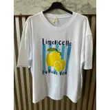 T-Shirt Donna Estate Made in Italia Tempo libero Colore Unico Standard Stampata — foto 3