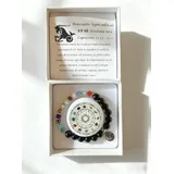 Bracciali elastico pietra e acciaio con scatola: SEGNO ZODIACALE — foto 3