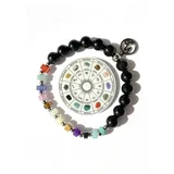 Bracciali elastico pietra e acciaio con scatola: SEGNO ZODIACALE — foto 1
