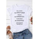 T-Shirt Donna Primavera/Estate Made in Cina Quotidiano Colore Unico Standard Stampata — foto 1