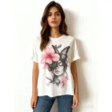 T-Shirt Donna Estate Made in Italia Tempo libero Standard Monocromo — foto 1
