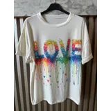 T-Shirt Donna Estate Made in Italia Tempo libero Standard Monocromo — foto 3
