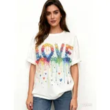 T-Shirt Donna Estate Made in Italia Tempo libero Standard Monocromo — foto 1