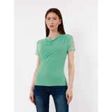 T-Shirt & Top(D) Genere T-Shirt Donna Estate Made in Italia Quotidiano Vari Colori Petite Monocromo — foto 1