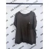 Camicia T-Shirt Vestiti Maglie Donna Autunno Made in Italia Quotidiano Vari Colori Standard — foto 5