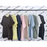 Camicia T-Shirt Vestiti Maglie Donna Autunno Made in Italia Quotidiano Vari Colori Standard — foto 3