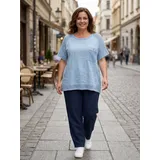 Camicia T-Shirt Vestiti Maglie Donna Autunno Made in Italia Quotidiano Vari Colori Standard — foto 1