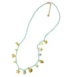 Collana Lunga di Perline Colorate con Charms Marini — foto 1