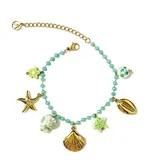 Bracciale di Perline Colorate con Charms Marini — foto 3