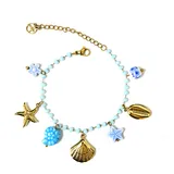 Bracciale di Perline Colorate con Charms Marini — foto 5