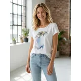 T-Shirt Vestiti Maglie Donna Autunno Made in Italia Quotidiano Vari Colori Standard — foto 1