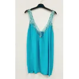 T-Shirt & Top(D) Genere Canottiera Donna Estate Made in Italia Quotidiano Vari Colori Oversize Monocromo — foto 4