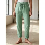 Pantaloni Donna Autunno Made in Italia Quotidiano Vari Colori Standard — foto 1