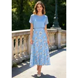 Gonne Genere Gonna lunga Donna Estate Made in Italia Quotidiano Vari Colori Standard Stampata Poliestere — foto 1