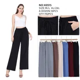 Pantaloni Donna Primavera/Estate Made in Cina Quotidiano Vari Colori Standard Monocromo — foto 1