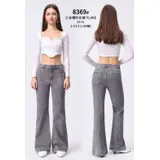 Jeans Bootcut Donna Quattro stagioni Made in Cina Quotidiano Colore Unico Standard — foto 1