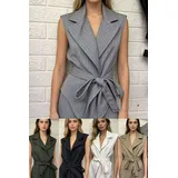 Giacca Blazer Giacca Donna Quattro stagioni Made in Italia Quotidiano Vari Colori Standard Righe — foto 1