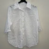 Camicie(D) Genere Camicia Camicia Donna Quattro stagioni Made in Italia Quotidiano Vari Colori Standard Monocromo Cotone — foto 1