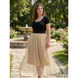 Gonna a Tubino Pantaloni Donna Autunno Made in Italia Quotidiano Vari Colori Standard — foto 1