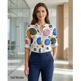 Camicie(D) Genere Camicia Donna Primavera/Estate Made in Italia Quotidiano Colore Unico Standard — foto 4