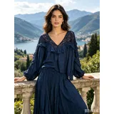 Camicie(D) Genere Camicetta Donna Estate Made in Italia Quotidiano Vari Colori Standard Fiori Cotone — foto 1
