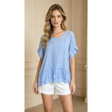 Top oversize 100% viscosa con volant — foto 1