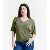 Curvy nome Genere Maglie Donna Primavera/Estate Made in Italia Quotidiano Vari Colori Curvy(taglie forti) Multicolore — foto 1