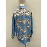 Giacche(D) Genere Giacca di Jeans Giacca Donna Primavera/Estate Made in Cina Quotidiano Colore Unico Standard — foto 5
