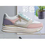 Sneakers basse Donna Primavera Made in Cina Tempo libero Vari Colori Plateau Anteriore Tonda — foto 5