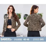 Giacche(D) Genere Giacca di Jeans Giacca Donna Quattro stagioni Made in Cina Tempo libero Colore Unico Standard Maculata — foto 1