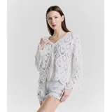 Cardigan Cardigan Donna Primavera/Estate Made in Italia Quotidiano Colore Unico Standard — foto 3