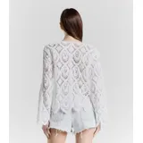 Cardigan Cardigan Donna Primavera/Estate Made in Italia Quotidiano Colore Unico Standard — foto 4