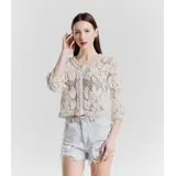 Cardigan Cardigan Donna Primavera/Estate Made in Italia Quotidiano Colore Unico Standard — foto 5