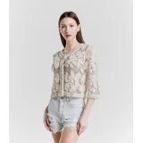Cardigan Cardigan Donna Primavera/Estate Made in Italia Quotidiano Colore Unico Standard — foto 3