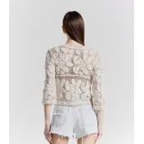 Cardigan Cardigan Donna Primavera/Estate Made in Italia Quotidiano Colore Unico Standard — foto 4