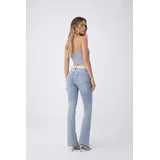 Jeans(D) Genere Jeans Bootcut Donna Quattro stagioni Made in Cina Quotidiano Colore Unico Standard — foto 1