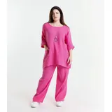 Curvy nome Genere Maglie Donna Primavera/Estate Made in Italia Quotidiano Vari Colori Curvy(taglie forti) Monocromo — foto 1