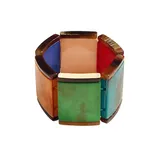 Bracciale Elastico Rettangolare in Acrilico — foto 3