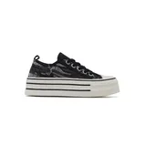 Sneakers basse Donna Primavera Made in Cina Tempo libero Colore Unico Piatto Tonda — foto 5