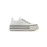 Sneakers basse Donna Primavera Made in Cina Tempo libero Colore Unico Piatto Tonda — foto 4