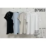 Felpa T-Shirt Camicetta Camicia Casual Donna Primavera/Estate Made in Italia Quotidiano Vari Colori Standard — foto 1