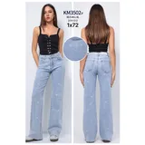 Jeans(D) Genere Jeans Larghi Donna Quattro stagioni Made in Cina Tempo libero Colore Unico Standard — foto 1